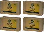 Khadi Herbal Saffron Bath Soap, 125 Gm Each (Pack Of 4)