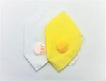 Rockjon Yellow, White Wy-3L-P2 Reusable Face Mask - Free Size (Pack Of 2)