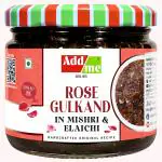 Add me Sweet Rose Gulkand in Mishri & Elaichi 350gm |Fresh Red Rose Petal Jam | Glass Pack