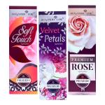 Sugandh Lok Premier Collections - Floral Harmony | 100% Natural Incense Sticks (Bundle Pack of 3) I Fragrance - Soft touch/ velvet petals/Rose I Recycled Temple Flowers | Hand-crafted | 75 years of craftmanship| Non-irritant smoke