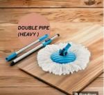 YASH Marketing Mop Broom Handle Stick with Microfiber Head Refill Stainless Steel Pole for Floor Cleaning Mop Rod, pocha for Floor Cleaning (Blue)