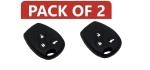 Cloudsale Black 3 Button Remote Key Shell (Pack Of 2)
