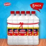 Trishul Germonil White Floor Cleaner with Mosquito Repellent Formula Keep Germs & Bacteria free (1 Lt-Pack of 5)