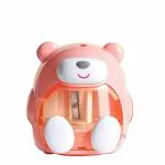 WISHKEY Cute Bear Battery Operated Electric Pencil Sharpener & School Stationary Gift for Kids