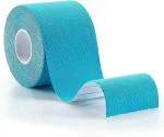 SERVEUTTAM Pain Relief Patches - Kinesiology Tape for Pain Relief Waterproof | Muscle Pain Relief Injury Recovery Patches | Crepe Bandages Medical Tape (Blue, 5cm-5m)