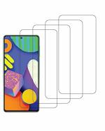 GADGETRONICS Samsung Galaxy M51,M52,M53,M62,F62,A71,A73 Transparent Tempered Glass Scratch Resistant and Anti-Fingerprint Screen Protector