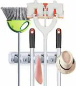 MODERNINNOVATOR Grey Steel Broom Holder