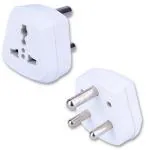 MX 3 PIN (Type-D) Universal Socket Plug,Worldwide Travel Adaptor, Multi Plug, Conversion Plug, Socket Connector (Converts 5 Amps to 15 Amps) PC Moulded (MX-2766) Pack of 2