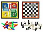 Mayra Sports : Wooden Board Games (Ludo Chess)
