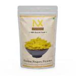NATRIXEED Golden Fingers Fryums Yellow Pipe fryums, Gottalu -Tasty Ready to Fry Papad Snack (800 GR)