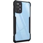 MULTRONICSBlack Rubber Back Cover Compaitible With Samsung Galaxy A52, A52S 5G