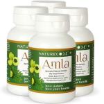 NATURE CODE Amla Ayurvedic Capsules with Vitamin C, Antioxidants and Amino Acid For Men and Women, Amlaki Supplements (Emblica officinalis)-Pack of 4 Veg Capsules