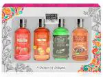 BRYAN & CANDY NEW YORK Shower Of Delights Shower Gel Gift Set Combo Kit For Clean Moisturized Skin For Men And Women Pack Of 4