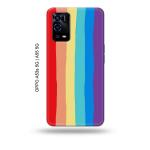 Tweakymod Printed Rainbow Colour Back Cover For Oppo A55 5G