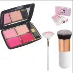 bingeable Sp 4In1Blusher Kit 7In1 Makeup Brush Foundation White Soft Fan (Set Of 4)