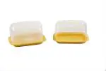 Signoraware Yellow Plastic Butter Box (Set Of 2)