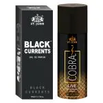 St.John Cobra Deodorant Live 150 ml & Cobra Black Current 50ml Perfume Combo Gift Pack Perfume Body Spray For Men & Women (200 ml, Pack of 2)