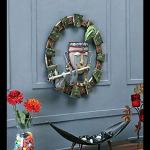 sv traders Iron Round Beautiful Krishna Ji Playing Flute Design Wall Hanging Incomplete
