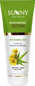 Sunny Herbals Moisturizing Lotion with Aloe Vera and Calendula (100 ml)