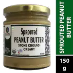 Organic Sprouted Peanut Butter 175g (Pack of 2 - 175g x 2)