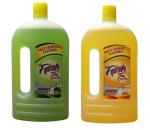 VVR Fresh | Homecare Products | Multi Surface Floor Cleaner | Cabinet Cleaner | For Tough Stains | Lemon | Mogra | 1 Litre | Set of 2