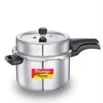 Prestige Silver Stainless Steel Svachh Deluxe Alpha Outer Lid Pressure Cooker - 8 L 8 L