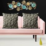 ArtzFolio Cuirass | Cushion Cover Throw Pillow Cover Case for Sofa & Living Room | Cotton Canvas Fabric | 24 x 24 inch (61 x 61 cms); Set of 2 pcs