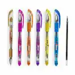 Win X-Ten Ball Pens | 60 Pcs Blue Ink with 10 free Refills | Free Jumbo Refills | Long Lasting Pens | Ideal for Students | Comfortable Rubber Grip | Perfect Pens for Exams | Budget Friendly Stick Ball Pen