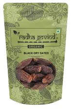 Radha Govind Organic Black Dry Dates | Sukha Khajoor | Kala Chuara | Kharik 1Kg