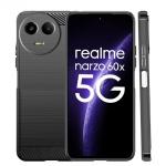 HUPSHY Back Cover for realme narzo 60X 5G, realme narzo 60X (Black, Flexible, Silicon, Pack of: 1)