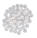HIRDAY Button Polyester Round Ring with 4 Holes Buttons (Pack of 860, Off White)