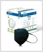 Acuron N95 FFP2 Protective Ear Loop Style Unisex Face Mask | NIOSH Compliance Certified Washable & Reusable Face Mask With 5 Layered Filtration (Black, Pack of 50)