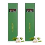 PATENT WOMEN Natural Incense Sticks Jasmine Flavor With 80 sticks Good Vibes Pack Organic Agarbatti Sticks Fragrances-Indian Jasmine Flavor Wooden Stand( PACK OF-2)