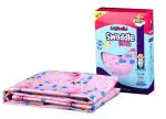 LazyToddler Cotton Premium Flannel Baby Swaddle Pink (Whale, Fish & Anchor)
