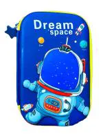 SAMVARDHAN Space Theme 3D Big Pencil Case School Stationery Large Capacity Big Pouch Multi Pocket Hard Pouch for Kids