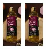 Roots Botanix Red Onion Oil For Hair Growth | Controls Hair Fall | Silkier & Stronger Hair | Non-Sticky & Non-Greasy | No Mineral Oil & Silicones (200ml Pack-2)
