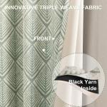 Urban Space Digital Printed Blackout Curtains for Window Bedroom, Home Decor, 1Piece Curtain with Stainless Steel Rings ( Fins Sage Green , Window- 5 feet x 4 feet )