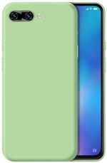 Wellchoice Back Cover for Oppo A3s, Realme C1 (Green, Grip Case, Silicon, Pack of: 1)