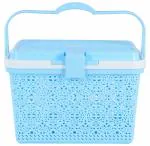 Nayasa Plastic Multi Utility Picnic Basket/Cloth, Toy Storage (44 x 32 x 27 Centimeters)