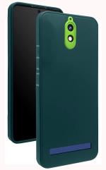 Cooldeal Green Silicone Back Cover Case With Tactile Button Cushions For Jiophone Next