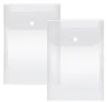 Shining Zon Button File Folder for A4, FS, Legal Size Top-Opening Envelope Document Certificates File Folder Bag Holder Reusable, Each Holds 150 Sheet - (Pack Of 95)