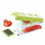 YELLOCUT 2 in 1 Multipurpose Vegetable and Fruit Chopper/ Cutter/ Grater/ Chipser /Nicer Dicer