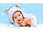 Craft Qila Paper Snow Towel Smiling Baby Poster Multicolor SIZE : 12 X 18 Inch