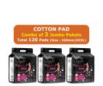 CAILIN CARE Sanitary Pads, XXXL-320mm, Rash Free, Leakage Proof, Skin Friendly, Quick Absorption Pads for Women (3 PACKET) (1 PACKET IN 40 PADS)