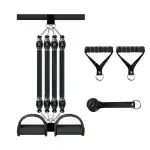 SPIKE Pro Tummy Trimmer Adjustable Resistance Tube with Door Attachment and Handles for Abs Bisep Leg Exerciser Sit up Home Exercise