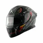 Axor Apex Venomous Full Face Motorbike Helmet Black Grey-L