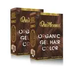 QuikHenna Damage Free Organic Gel Hair Color Light Golden Brown 5G 120g (pack of 2)