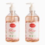 Beautisoul Rose Liquid Handwash with Pure Rose and Glycerin | pH Balanced Liquid Soap | Handwash Combo Pack (500 ml x 2)