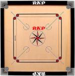 Rkp Beige Wood Carrom Board With Coins , Striker And Powder, 26 Inch