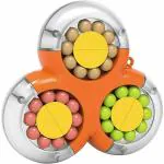 QUALITIO Stress Relief Rotating Magic Bean Triangular Interactive Fidget Intelligent Toy.